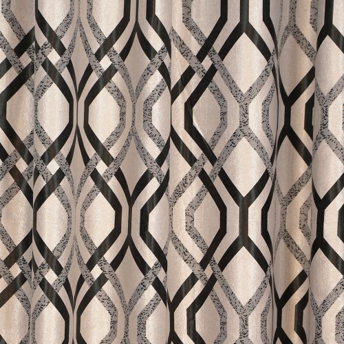 Set Draperie blackout gri/negru 2 buc. 150 x 250 cm, rejansa simpla inclusa