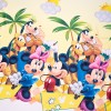 Set Draperie Mickey, Minnie Mouse si Pluto 2 buc x 150 x 250 cm, rejansa simpla inclusa