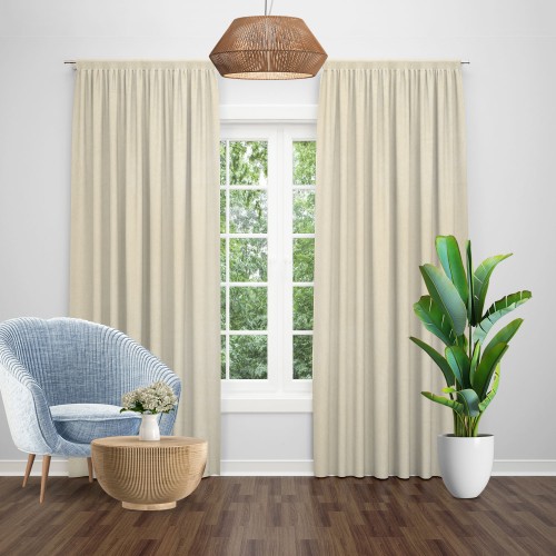 Draperie model soft uni ivoire