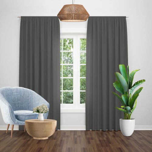 Draperie model soft uni gri antracit