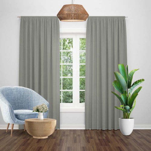 Draperie model soft uni gri aluminiu
