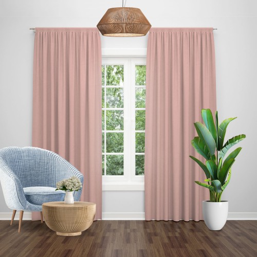 Draperie model soft uni roz
