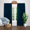 Draperie catifea albastru marin