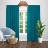 Draperie catifea turcoaz