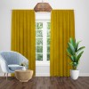 Draperie catifea galben lamaie