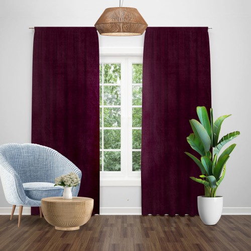 Draperie catifea mov
