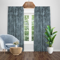 Draperie nisip turcesc texturata turcoaz