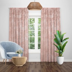 Draperie nisip turcesc texturata roz pudrat
