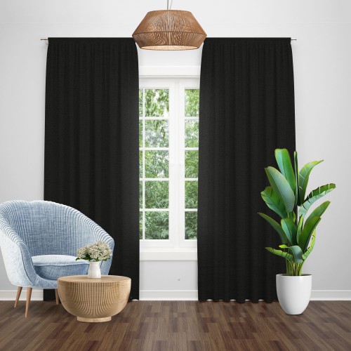 Draperie tip in blackout negru