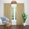 Draperie blackout uni crem, opacitate 75%