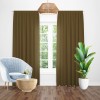 Draperie blackout uni brun inchis, opacitate 85%