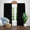 Draperie blackout uni negru, opacitate 100%