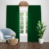 Draperie blackout uni verde padure, opacitate 90%
