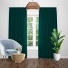 Draperie blackout uni verde smarald, opacitate 100%