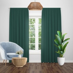 Draperie blackout uni turcoaz vernil, opacitate 100%