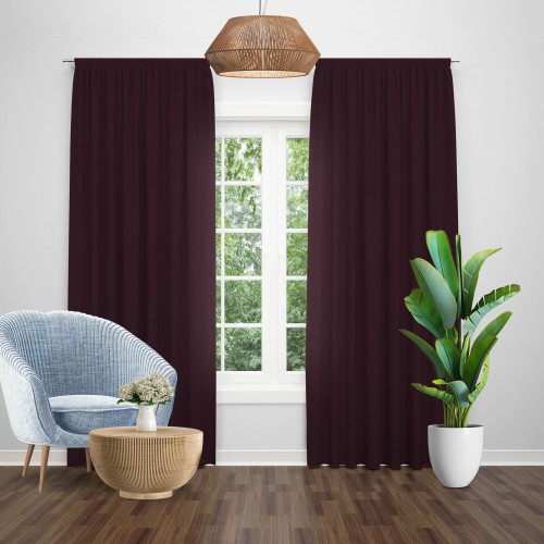 Draperie blackout uni mov, opacitate 95%