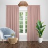 Draperie blackout uni roz, opacitate 75%