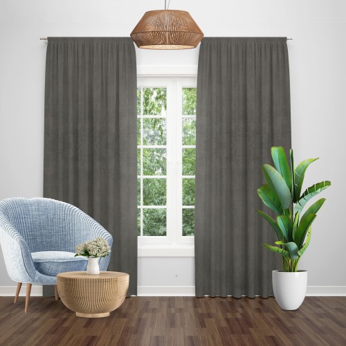 Draperie soft blackout gri