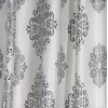 Draperie blackout gri/negru in stil baroc