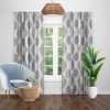 Draperie blackout gri/negru in stil baroc