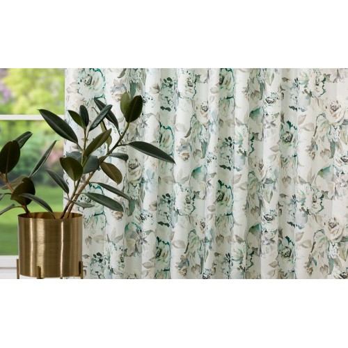 Set Draperie Amore Verde, 2 buc x 150 x 250 cm, rejansa simpla inclusa