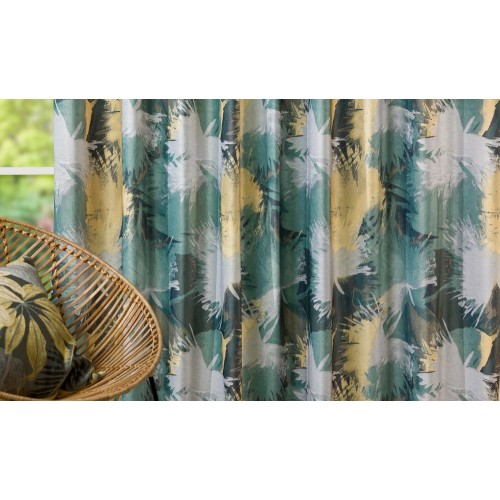 Set Draperie Amazonia Verde, 2 buc x 150 x 250 cm, rejansa simpla inclusa