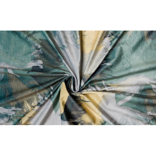 Set Draperie Amazonia Verde, 2 buc x 150 x 250 cm, rejansa simpla inclusa