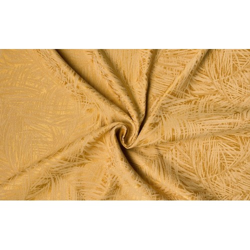 Set Draperie Allegro Mustar, 2 buc x 150 x 250 cm, rejansa simpla inclusa