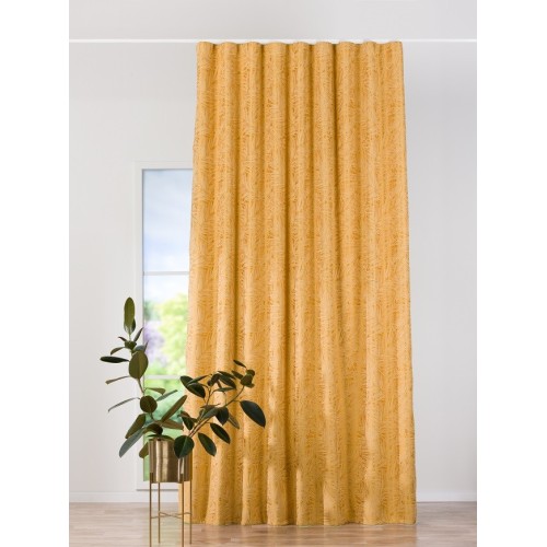 Set Draperie Allegro Mustar, 2 buc x 150 x 250 cm, rejansa simpla inclusa