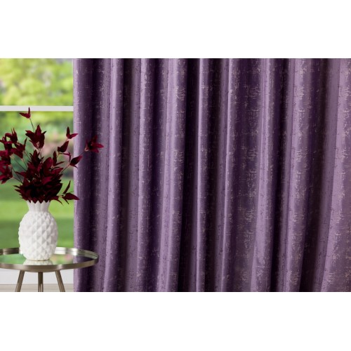 Set Draperie Scento Mov, 2 buc x 150 x 250 cm, rejansa simpla inclusa