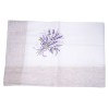 Fata de masa din in, cu motive florale, 150 x 220 cm