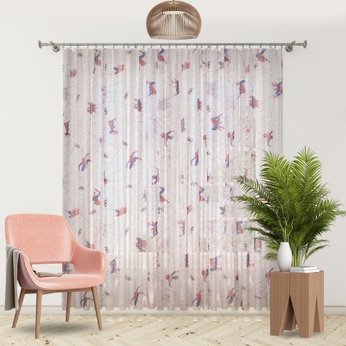 Perdea Spiderman 400 x 250 cm, cu rejansa simpla inclusa